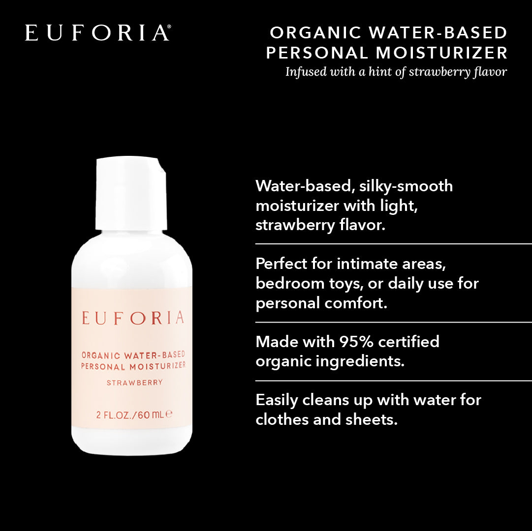 Organic Water Based Personal Moisturizer - Strawberry