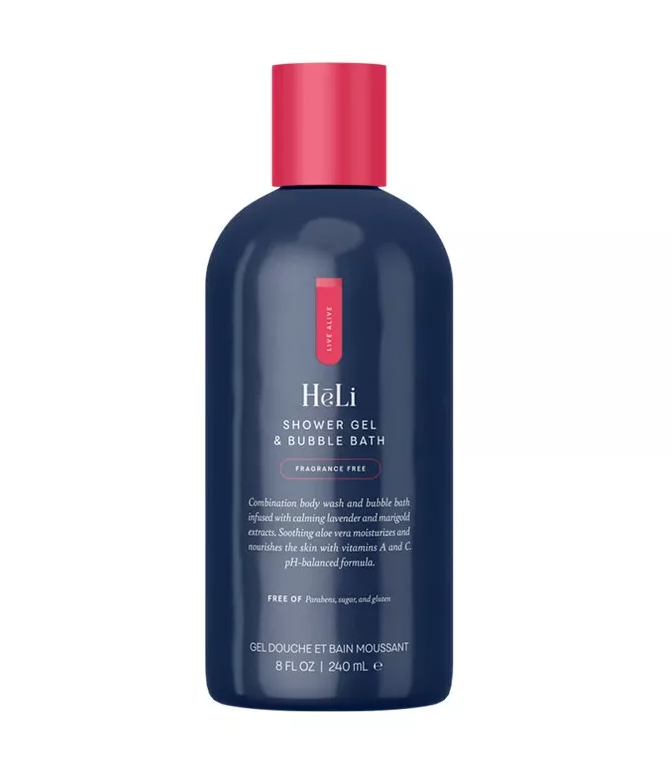 HēLi Shower Gel & Bubble Bath Fragrance Free